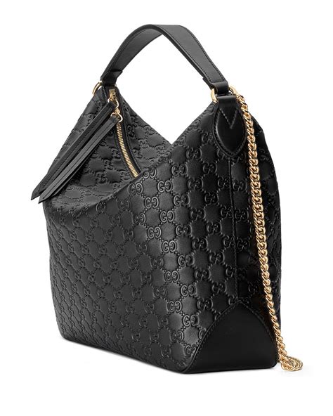 gucci shoulder hobo bag|Gucci guccissima hobo bag.